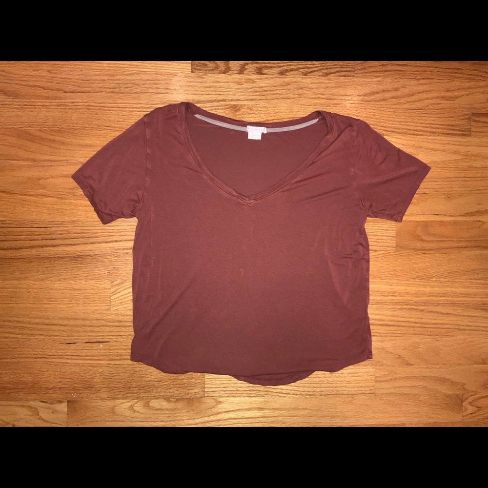 Peach V-neck
